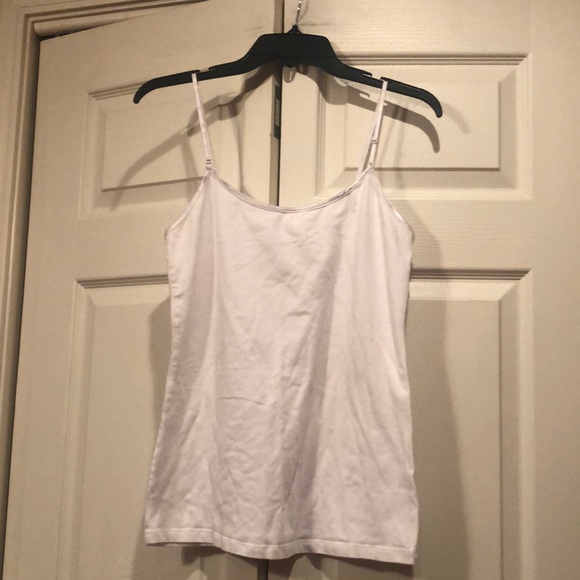Femme Tops - Femme by Tresics - Large - White Cami w/Satin Trim